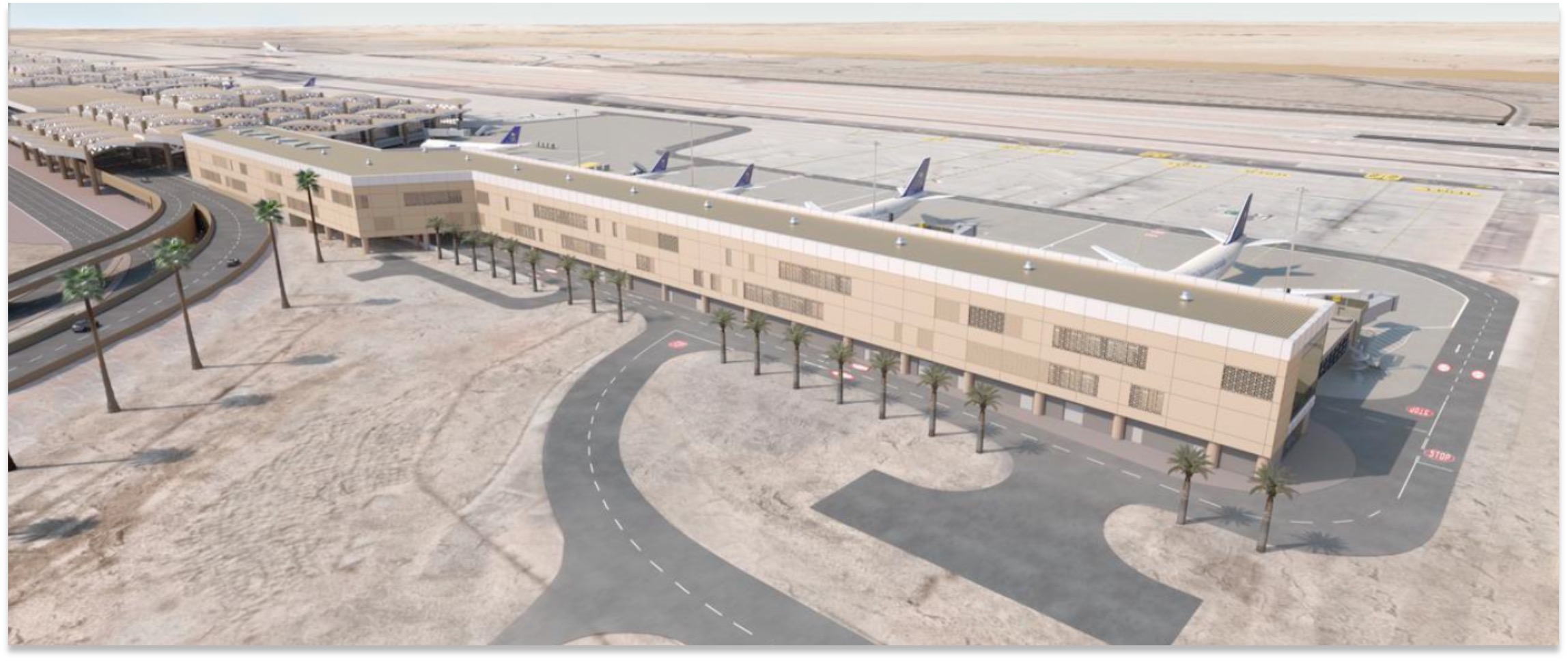 Concourse H at King Khalid International Airport in Riyadh